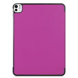EIDERWOOD iPad Pro 11" (2025 / 2024) Tri-Fold Skinn Flip Deksel - Lilla