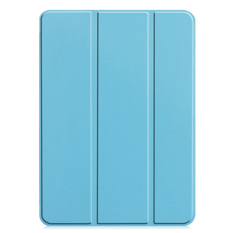 EIDERWOOD iPad Pro 11" (2025 / 2024) Tri-Fold Skinn Flip Deksel - Lyse Blå