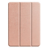 EIDERWOOD iPad Pro 11" (2025 / 2024) Tri-Fold Skinn Flip Deksel - Rose Gold