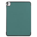 EIDERWOOD iPad Pro 11" (2025 / 2024) Tri-Fold Skinn Flip Deksel - Grønn