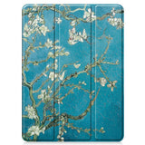 EIDERWOOD iPad Pro 11" (2025 / 2024) Tri-Fold Kunstskinn Flip Deksel m. Våkne / Sove Funksjon - Blomster