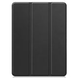 EIDERWOOD iPad Pro 11" (2025 / 2024) Tri-Fold Kunst Skinn Deksel med Apple Pencil Holder - Svart