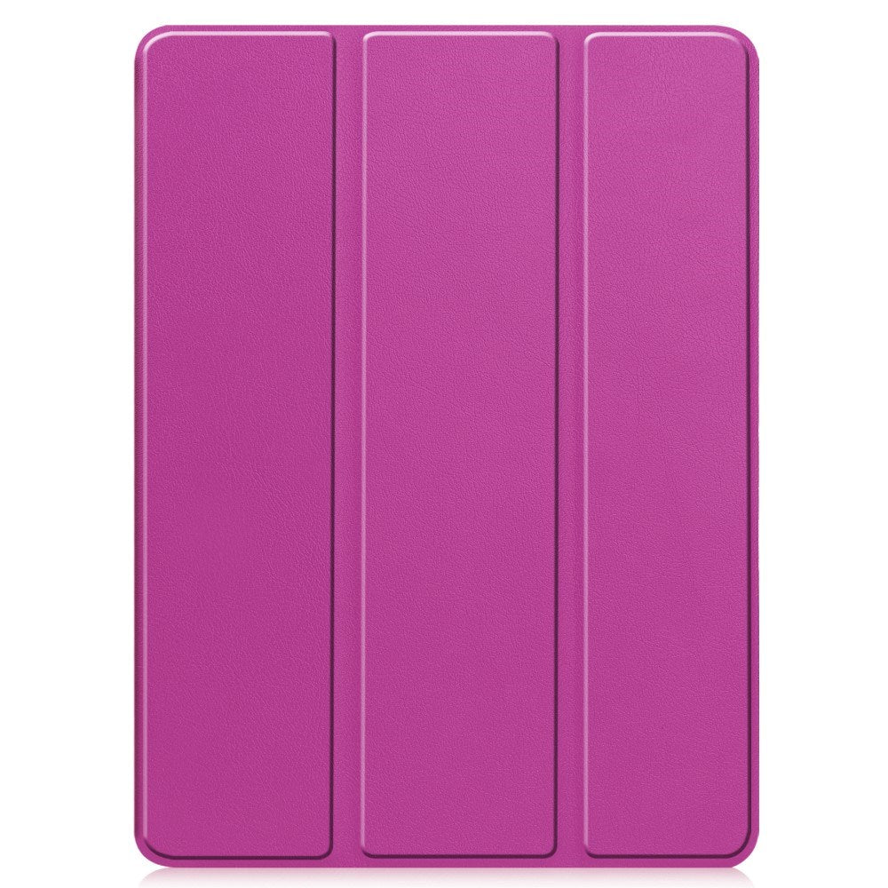 EIDERWOOD iPad Pro 11" (2025 / 2024) Tri-Fold Kunst Skinn Deksel med Apple Pencil Holder - Lilla