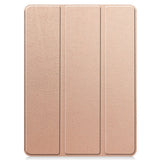 EIDERWOOD iPad Pro 11" (2025 / 2024) Tri-Fold Kunst Skinn Deksel med Apple Pencil Holder - Rose Gold