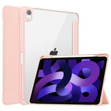 EIDERWOOD iPad Air 11" (2026 / 2025 / 2024) Hybrid Flip Deksel med Pennholder - Pink og Gjennomsiktig