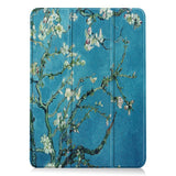 EIDERWOOD iPad Air 11" (2026 / 2025 / 2024) Tri-Fold Kunstskinn Flip Deksel m. Våkne / Sove Funksjon - Hvite Blomster