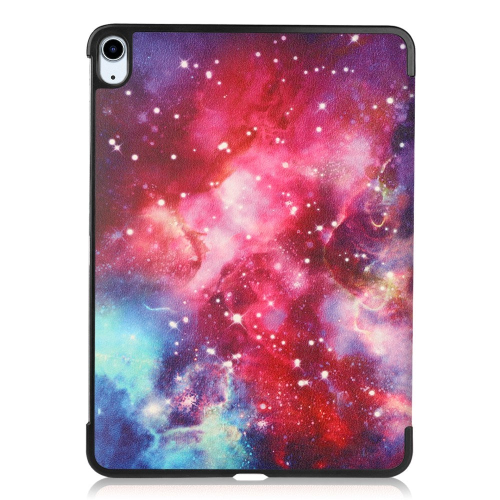 EIDERWOOD iPad Air 11" (2026 / 2025 / 2024) Tri-Fold Kunstskinn Flip Deksel m. Våkne / Sove Funksjon - Galaxy