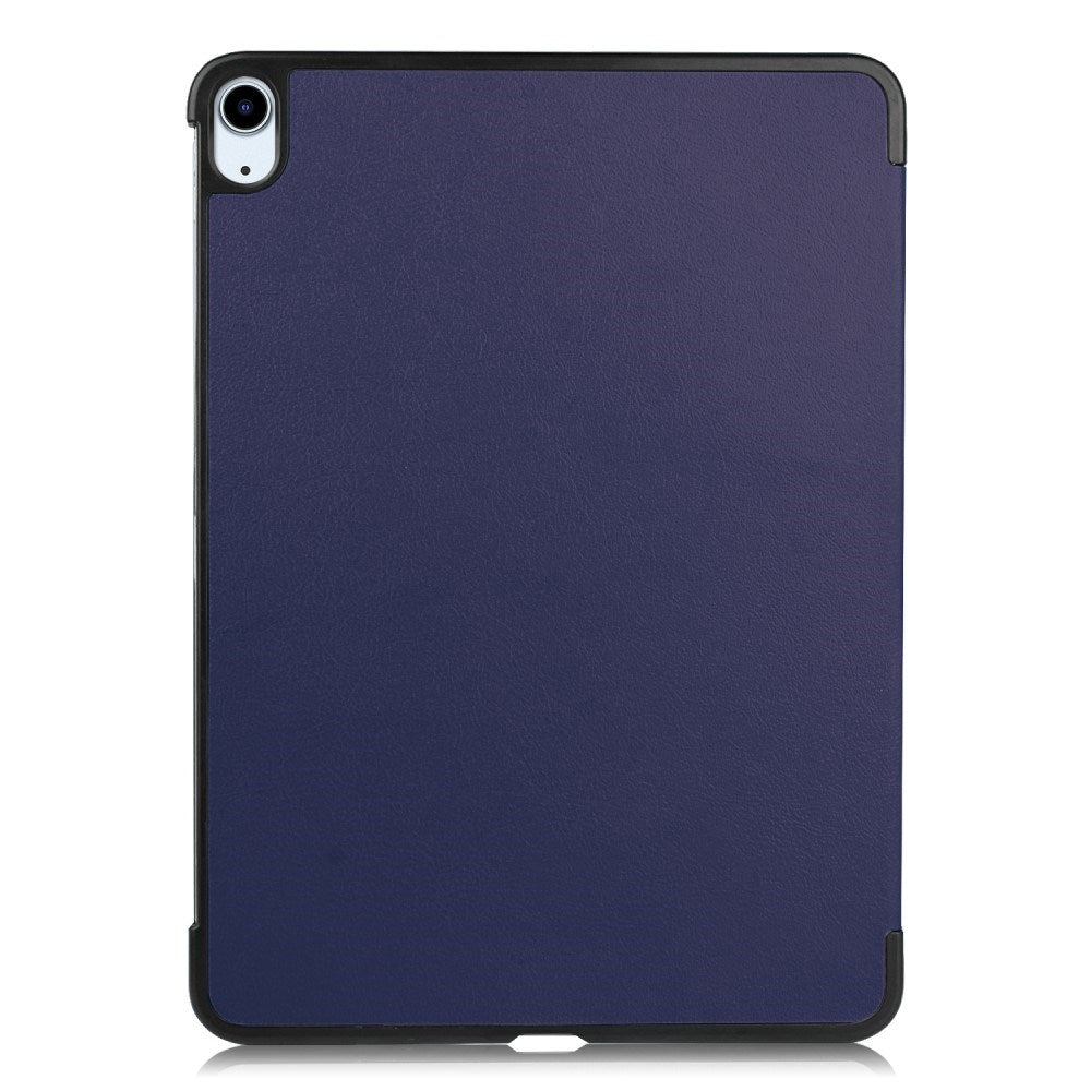 EIDERWOOD iPad Air 11" (2026 / 2025 / 2024) Litchi Tri-Fold Skinn Flip Deksel - Blå