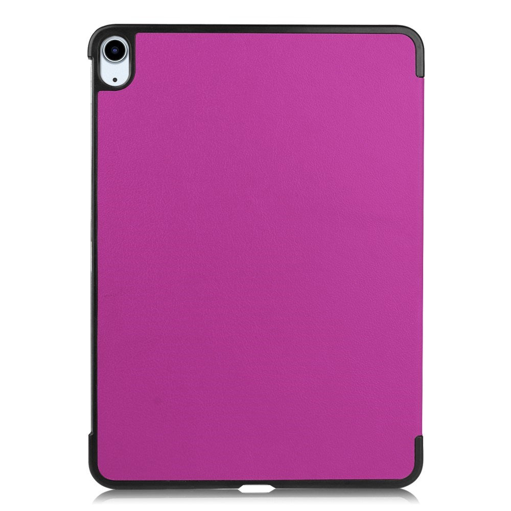 EIDERWOOD iPad Air 11" (2026 / 2025 / 2024) Litchi Tri-Fold Skinn Flip Deksel - Lilla