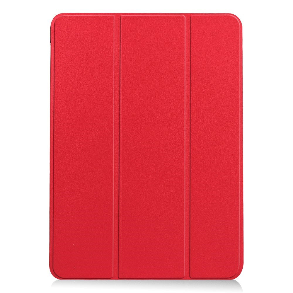 EIDERWOOD iPad Air 11" (2026 / 2025 / 2024) Litchi Tri-Fold Skinn Flip Deksel - Rød