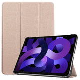 EIDERWOOD iPad Air 11" (2026 / 2025 / 2024) Litchi Tri-Fold Skinn Flip Deksel - Gull