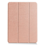 EIDERWOOD iPad Air 11" (2026 / 2025 / 2024) Litchi Tri-Fold Skinn Flip Deksel - Rose Gold