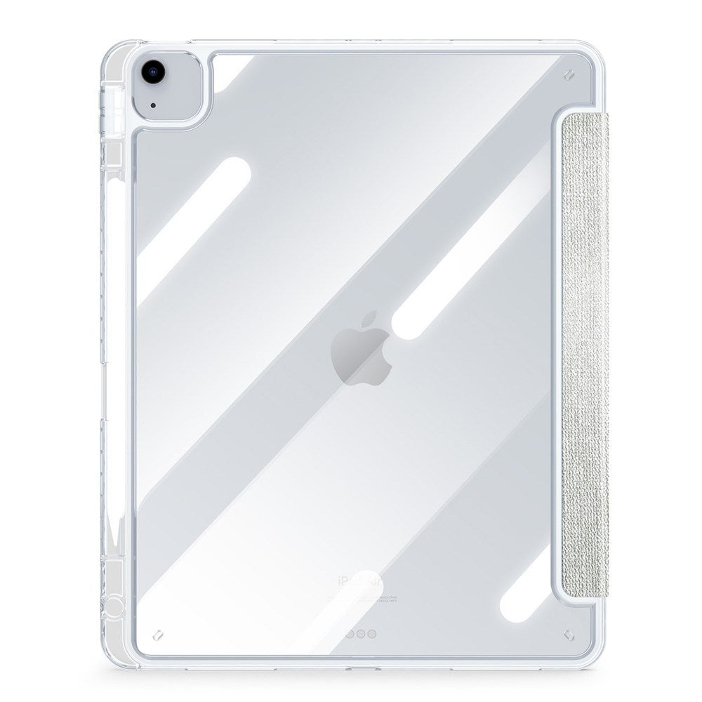 iPad Air 13" (2026 / 2025 / 2024) DUX DUCIS Unid Series Tri-Fold Flip Deksel - Gjennomsiktig / Grønn