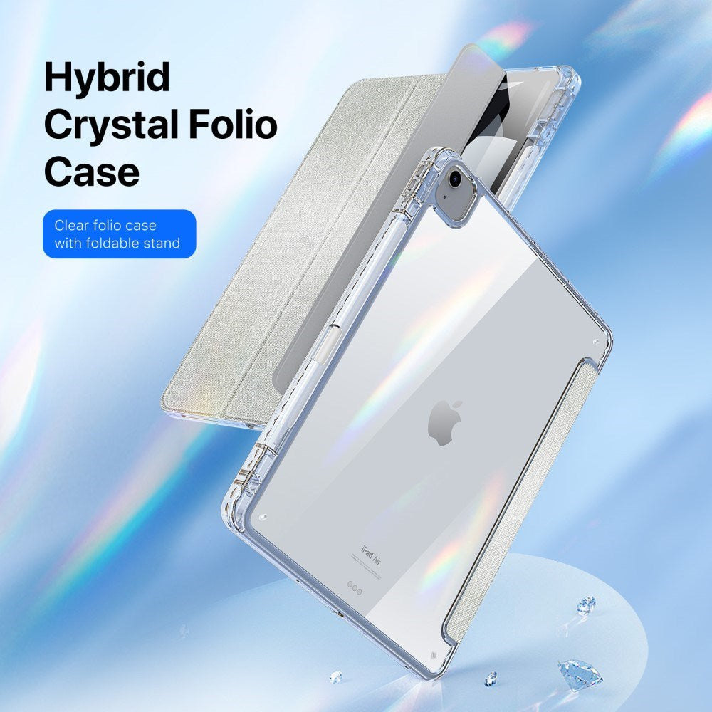 iPad Air 13" (2026 / 2025 / 2024) DUX DUCIS Unid Series Tri-Fold Flip Deksel - Gjennomsiktig / Grønn