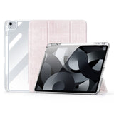 iPad Air 13" (2026 / 2025 / 2024) DUX DUCIS Unid Series Tri-Fold Flip Deksel - Gjennomsiktig / Pink
