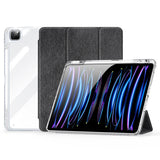 iPad Pro 13" (2025 / 2024) DUX DUCIS Unid Series Tri-Fold Flip Deksel - Gjennomsiktig / Svart