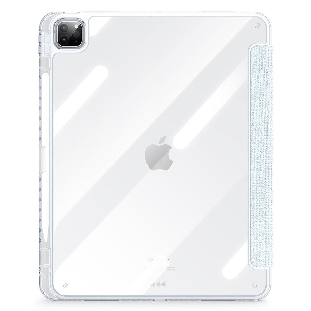 iPad Pro 13" (2025 / 2024) DUX DUCIS Unid Series Tri-Fold Flip Deksel - Gjennomsiktig / Lyse Blå