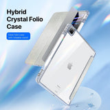 iPad Pro 13" (2025 / 2024) DUX DUCIS Unid Series Tri-Fold Flip Deksel - Gjennomsiktig / Grønn