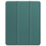 EIDERWOOD iPad Air 13" (2026 / 2025 / 2024) Tri-Fold Kunst Skinn Deksel med Apple Pencil Holder - Grønn