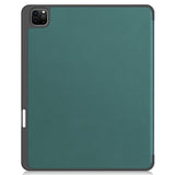 EIDERWOOD iPad Air 13" (2026 / 2025 / 2024) Tri-Fold Kunst Skinn Deksel med Apple Pencil Holder - Grønn