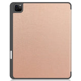 EIDERWOOD iPad Air 13" (2026 / 2025 / 2024) Tri-Fold Kunst Skinn Deksel med Apple Pencil Holder - Rose Gold