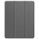 EIDERWOOD iPad Air 13" (2026 / 2025 / 2024) Tri-Fold Kunst Skinn Deksel med Apple Pencil Holder - Grå