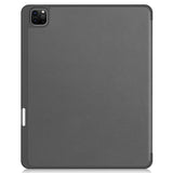 EIDERWOOD iPad Air 13" (2026 / 2025 / 2024) Tri-Fold Kunst Skinn Deksel med Apple Pencil Holder - Grå