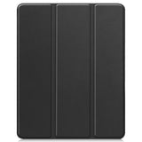 EIDERWOOD iPad Air 13" (2026 / 2025 / 2024) Tri-Fold Kunst Skinn Deksel med Apple Pencil Holder - Svart