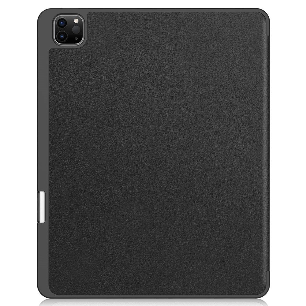 EIDERWOOD iPad Air 13" (2026 / 2025 / 2024) Tri-Fold Kunst Skinn Deksel med Apple Pencil Holder - Svart