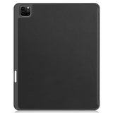 EIDERWOOD iPad Air 13" (2026 / 2025 / 2024) Tri-Fold Kunst Skinn Deksel med Apple Pencil Holder - Svart