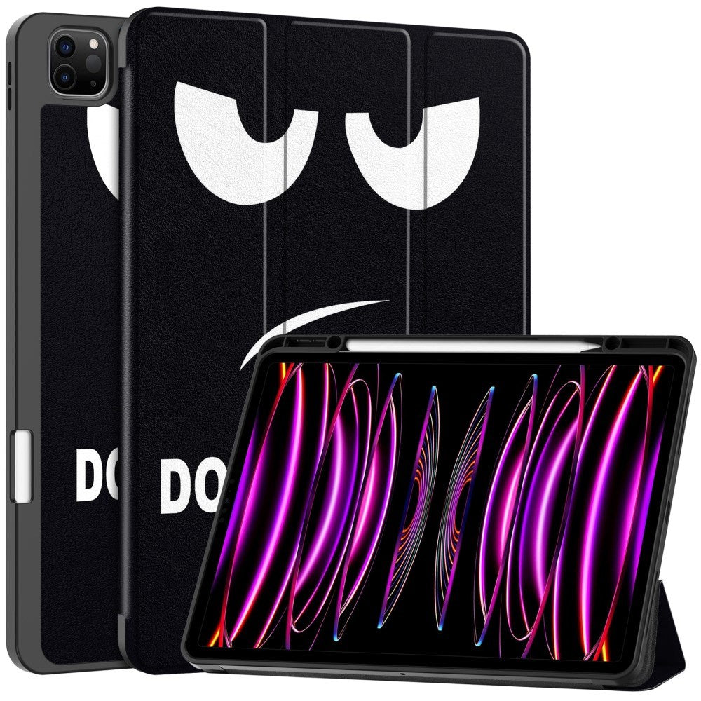 EIDERWOOD iPad Air 13" (2026 / 2025 / 2024) Tri-Fold Kunstskinn Flip Deksel m. Våkne / Sove Funksjon - Don't Touch Me