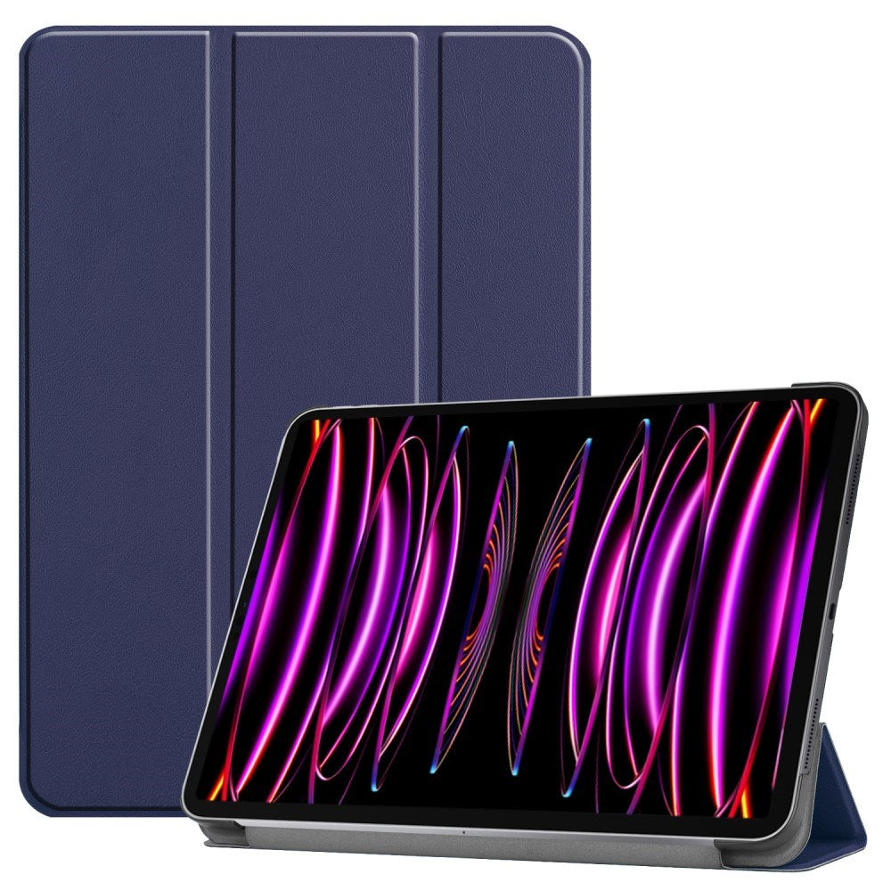 EIDERWOOD iPad Air 13" (2026 / 2025 / 2024) Tri-Fold Skinn Flip Deksel - Blå