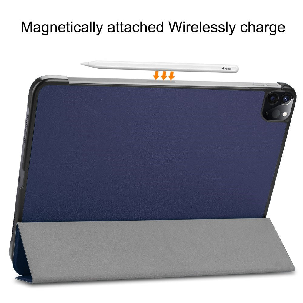 EIDERWOOD iPad Air 13" (2026 / 2025 / 2024) Tri-Fold Skinn Flip Deksel - Blå