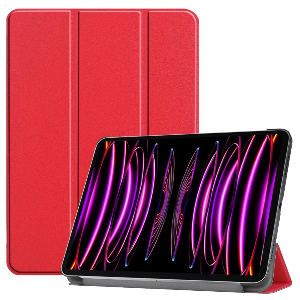 EIDERWOOD iPad Air 13" (2026 / 2025 / 2024) Tri-Fold Skinn Flip Deksel - Rød
