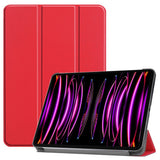 EIDERWOOD iPad Air 13" (2026 / 2025 / 2024) Tri-Fold Skinn Flip Deksel - Rød