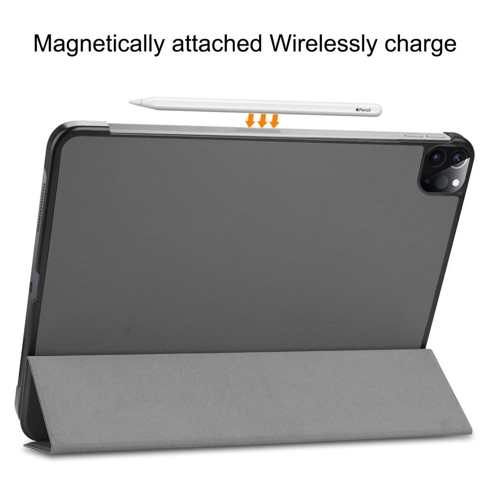 EIDERWOOD iPad Air 13" (2026 / 2025 / 2024) Tri-Fold Skinn Flip Deksel - Grå