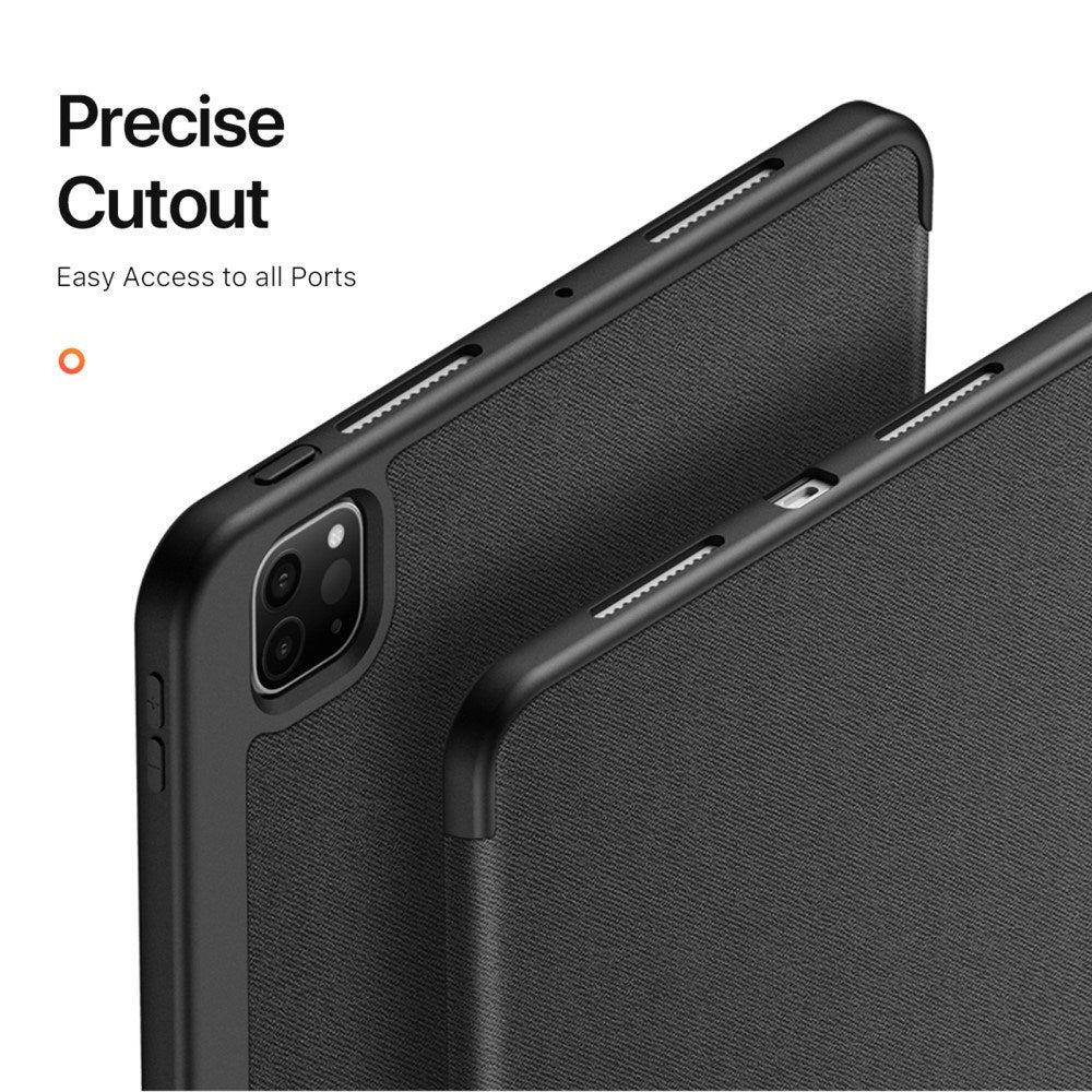 iPad Pro 11" (2025 / 2024) DUX DUCIS DOMO Series Flip Deksel med Penneholder - Svart