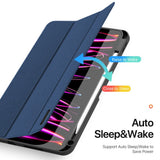 iPad Pro 11" (2025 / 2024) DUX DUCIS DOMO Series Flip Deksel med Penneholder - Blå