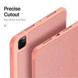 iPad Pro 11" (2025 / 2024) DUX DUCIS DOMO Series Flip Deksel med Penneholder - Pink