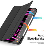 iPad Pro 13" (2025 / 2024) DUX DUCIS DOMO Series Flip Deksel med Penneholder - Svart