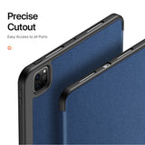 iPad Pro 13" (2025 / 2024) DUX DUCIS DOMO Series Flip Deksel med Penneholder - Blå