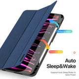 iPad Pro 13" (2025 / 2024) DUX DUCIS DOMO Series Flip Deksel med Penneholder - Blå