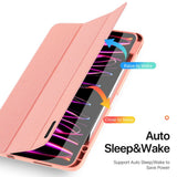iPad Pro 13" (2025 / 2024) DUX DUCIS DOMO Series Flip Deksel med Penneholder - Pink