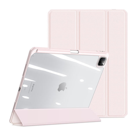iPad Pro 13" (2025 / 2024) DUX DUCIS TOBY Series - Støtsikkert Flipdeksel - Gjennomsiktig / Pink