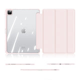 iPad Pro 13" (2025 / 2024) DUX DUCIS TOBY Series - Støtsikkert Flipdeksel - Gjennomsiktig / Pink