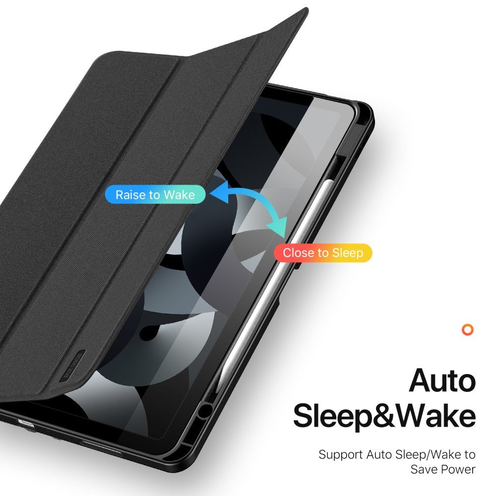 iPad Air 13" (2026 / 2025 / 2024) DUX DUCIS DOMO Series Flip Deksel med Penneholder - Svart