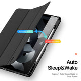 iPad Air 13" (2026 / 2025 / 2024) DUX DUCIS DOMO Series Flip Deksel med Penneholder - Svart