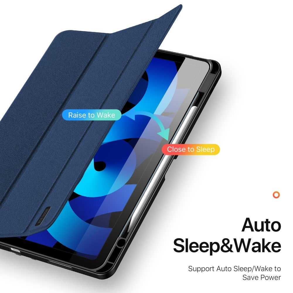 iPad Air 13" (2026 / 2025 / 2024) DUX DUCIS DOMO Series Flip Deksel med Penneholder - Blå