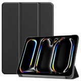 EIDERWOOD iPad Pro 13" (2025 / 2024) Tri-Fold Skinn Flip Deksel - Svart