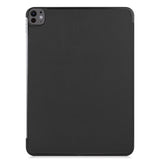 EIDERWOOD iPad Pro 13" (2025 / 2024) Tri-Fold Skinn Flip Deksel - Svart